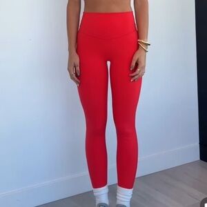 NWOT ACTA Tori Halford Vibrant Red Leggings